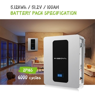 Woon Zonne de Batterijsysteem van 48V 100Ah