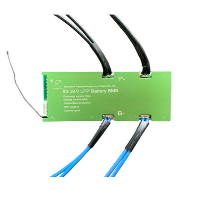 Het gemeenschappelijke Lithium Ion Battery Management van Havenpcb Li Ion Battery BMS 8S 24V 100A