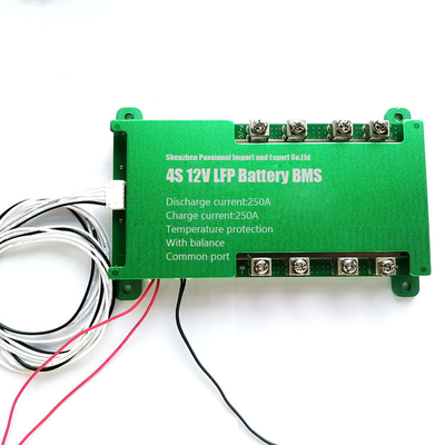 de de Batterijbms Screw Type Common Haven van 4s 12v 250a Lifepo4 weerstaat 40v in Reeks