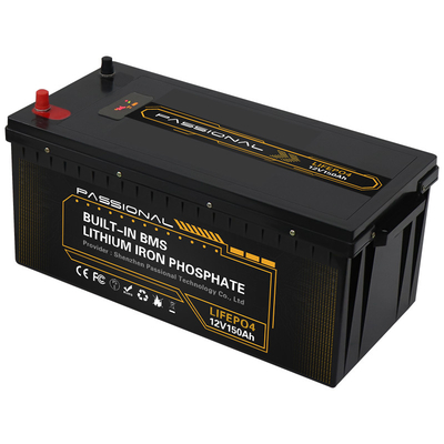Pak met lange levensuur van de het Lithiumbatterij van 12v 150ah het Navulbare LiFePO4 voor de Zonne-energie van rv