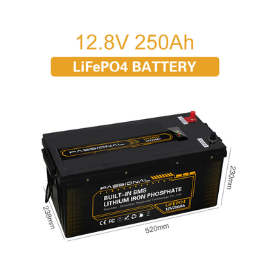Van het de Batterijpak van het hoge Capaciteits12v 250Ah Navulbare LiFePO4 Lithium de Energieopslag