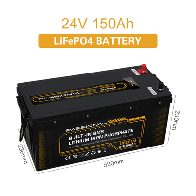Elektrisch van de de Energieopslag LFP van het Vorkheftruckev Zonnestelsel de Batterijpak 24V 150Ah met BMS
