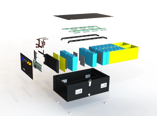 Energieopslag 280Ah/van de de Batterijuitrusting LiFePO4 van 304Ah DIY het Lithiumpak